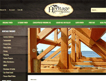 Tablet Screenshot of heritagenaturalfinishes.com